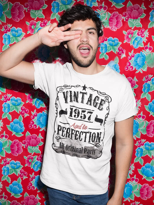 Homme Tee Vintage T Shirt 1957 Vintage Aged to Perfection