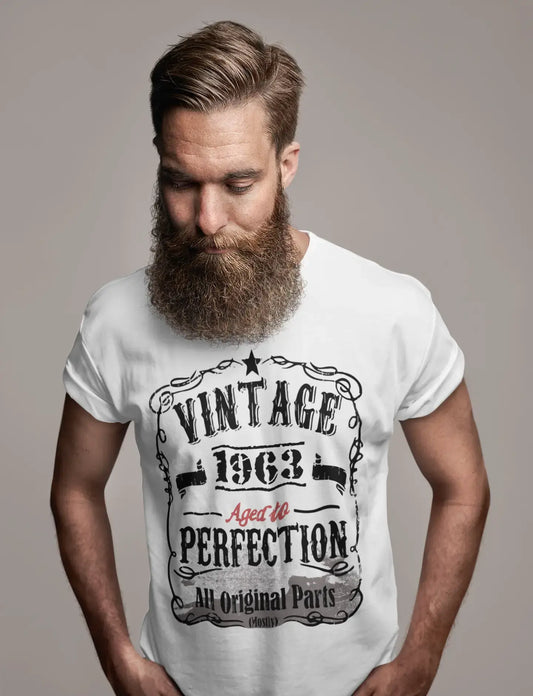 Homme Tee Vintage T Shirt 1963 Vintage Aged to Perfection