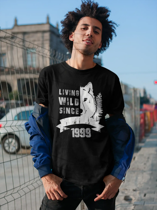 Homme Tee Vintage T Shirt 1999, Living Wild Since 1999