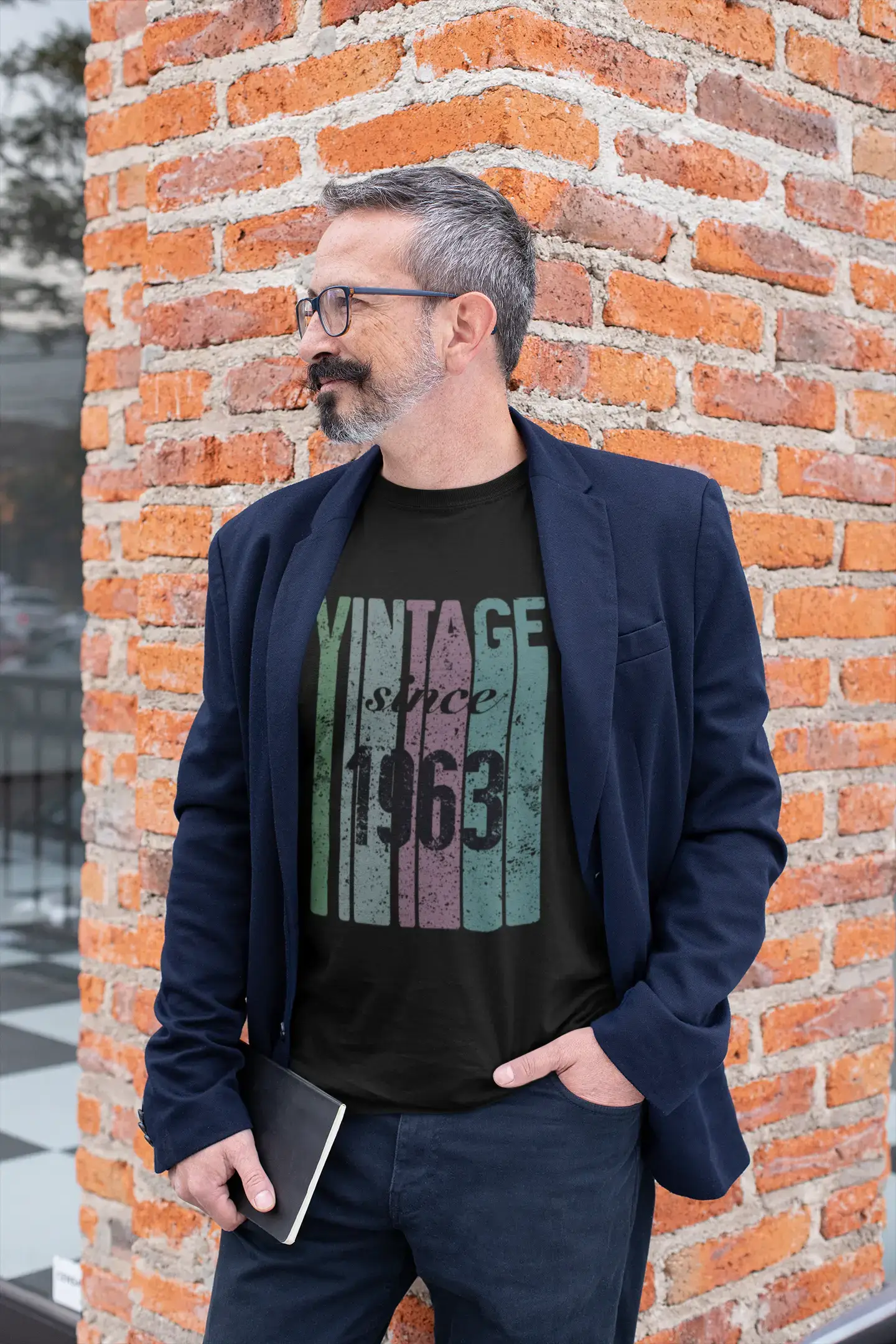 1963, Vintage Depuis 1963 T-shirt <span>Homme</span> <span>Noir</span> <span>Cadeau</span> <span>d'anniversaire</span> 00502