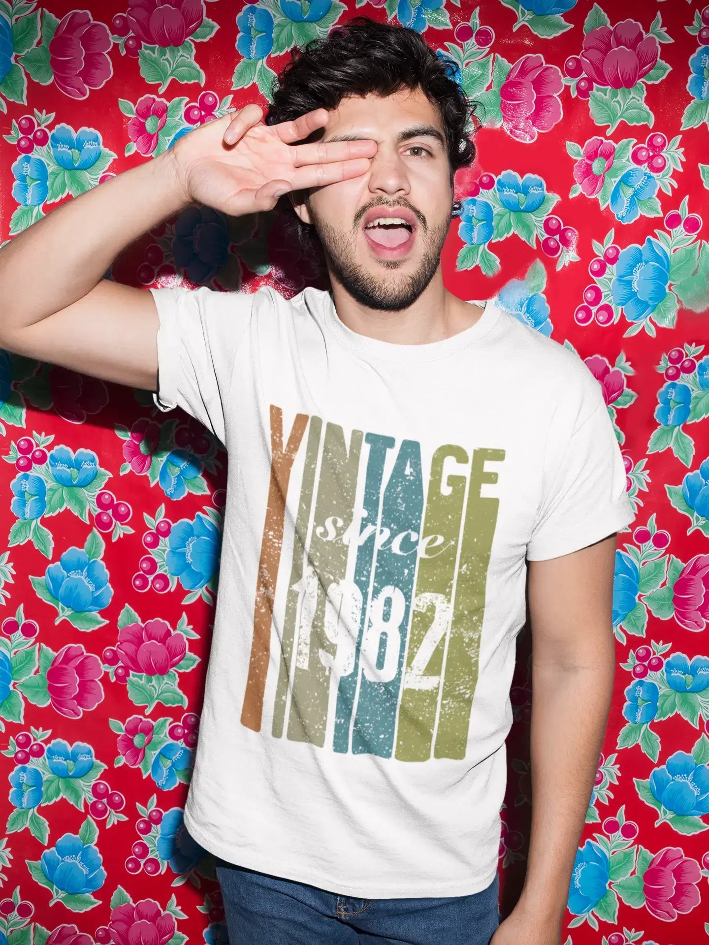 Homme Tee Vintage T Shirt 1982, Vintage Since 1982