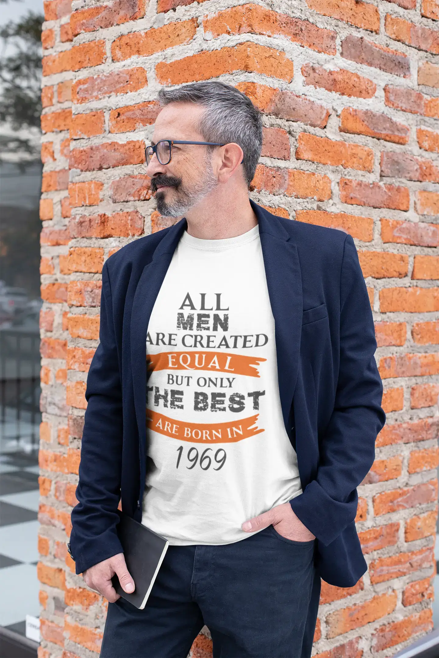 1969, Only the Best are Born in 1969 Men's T-shirt White Birthday Gift 00510