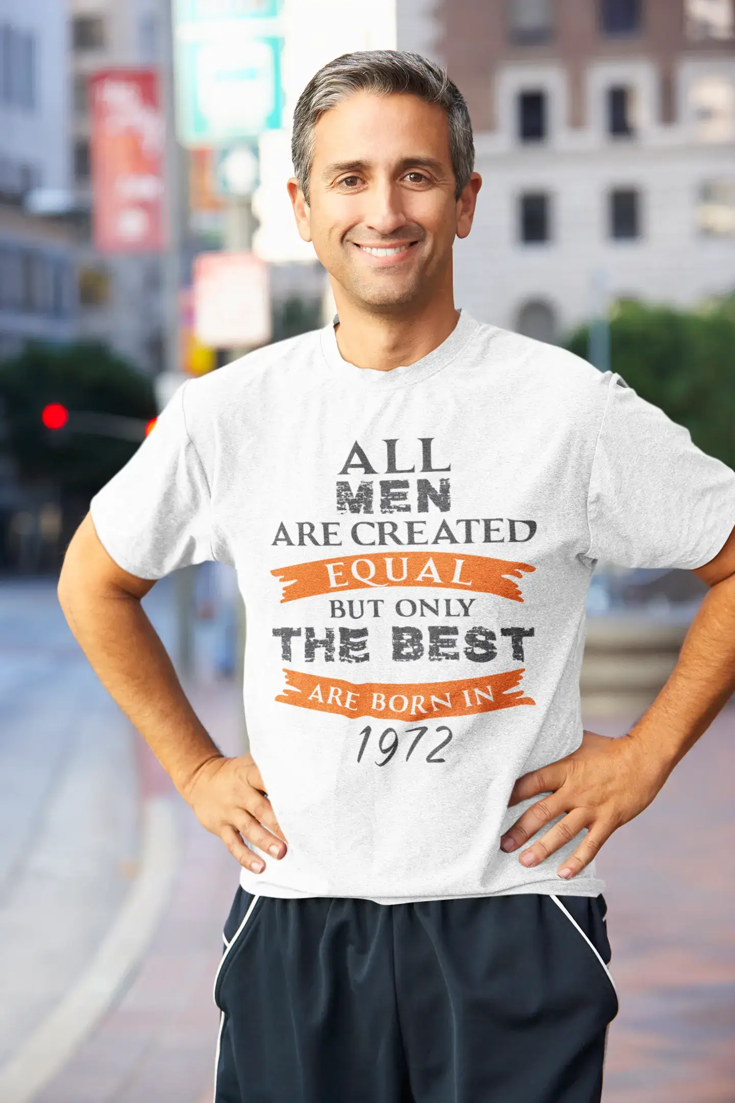 1972, Only the Best are Born in 1972 Men's T-shirt White Birthday Gift 00510