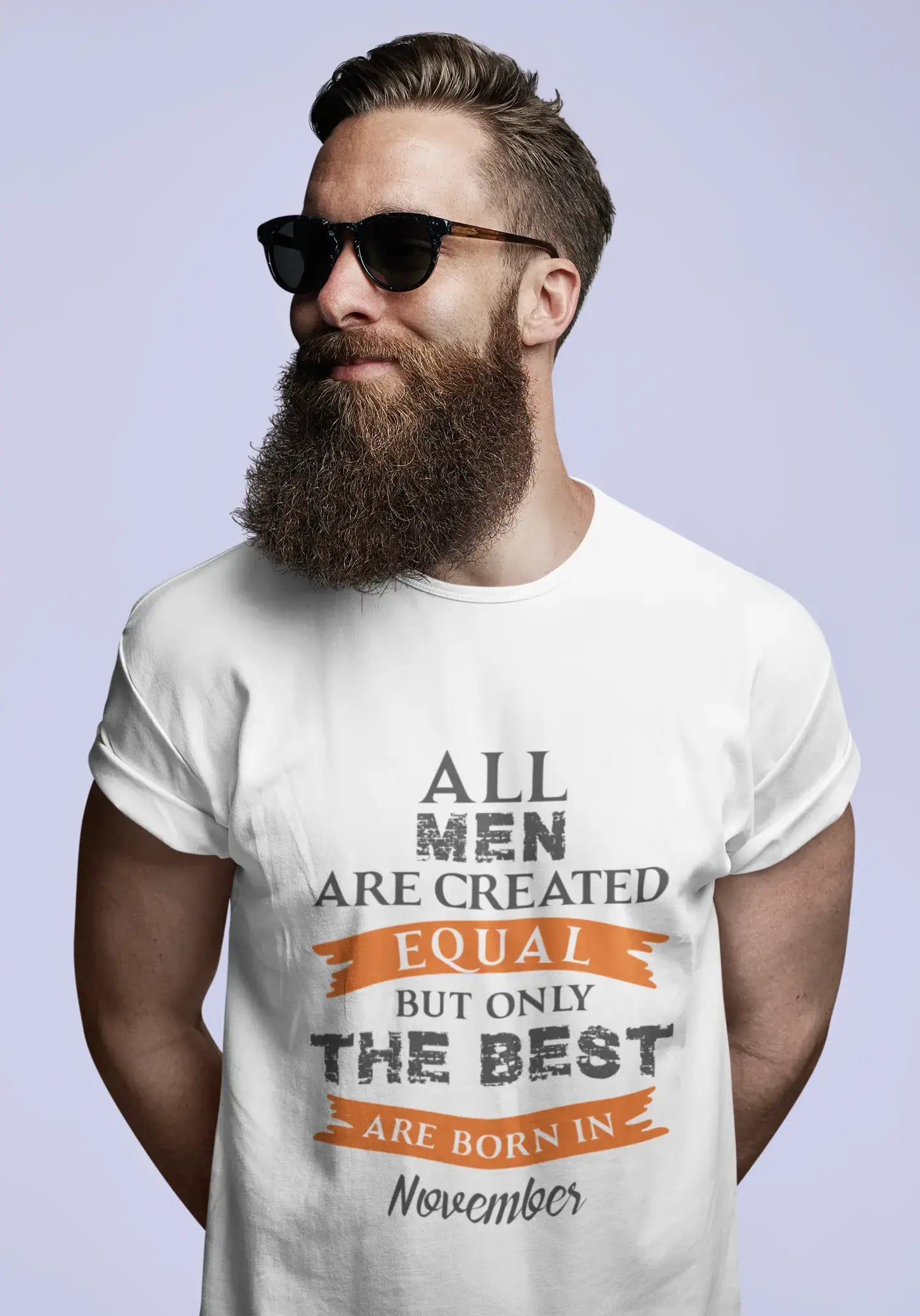 November, Only the Best are Born in November Men's T-shirt White Birthday Gift 00510
