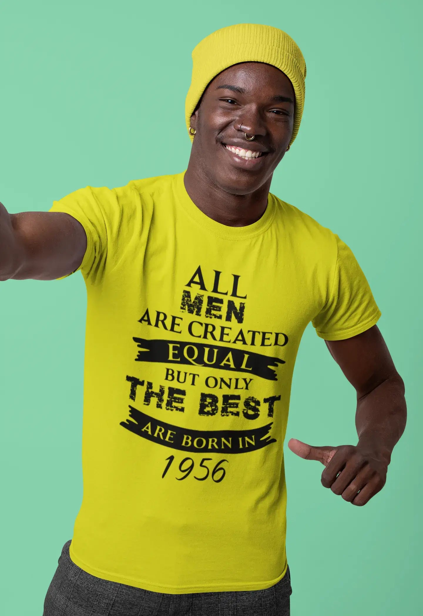 1956, Only the Best are Born in 1956 Men's T-shirt Lemon Birthday Gift 00513
