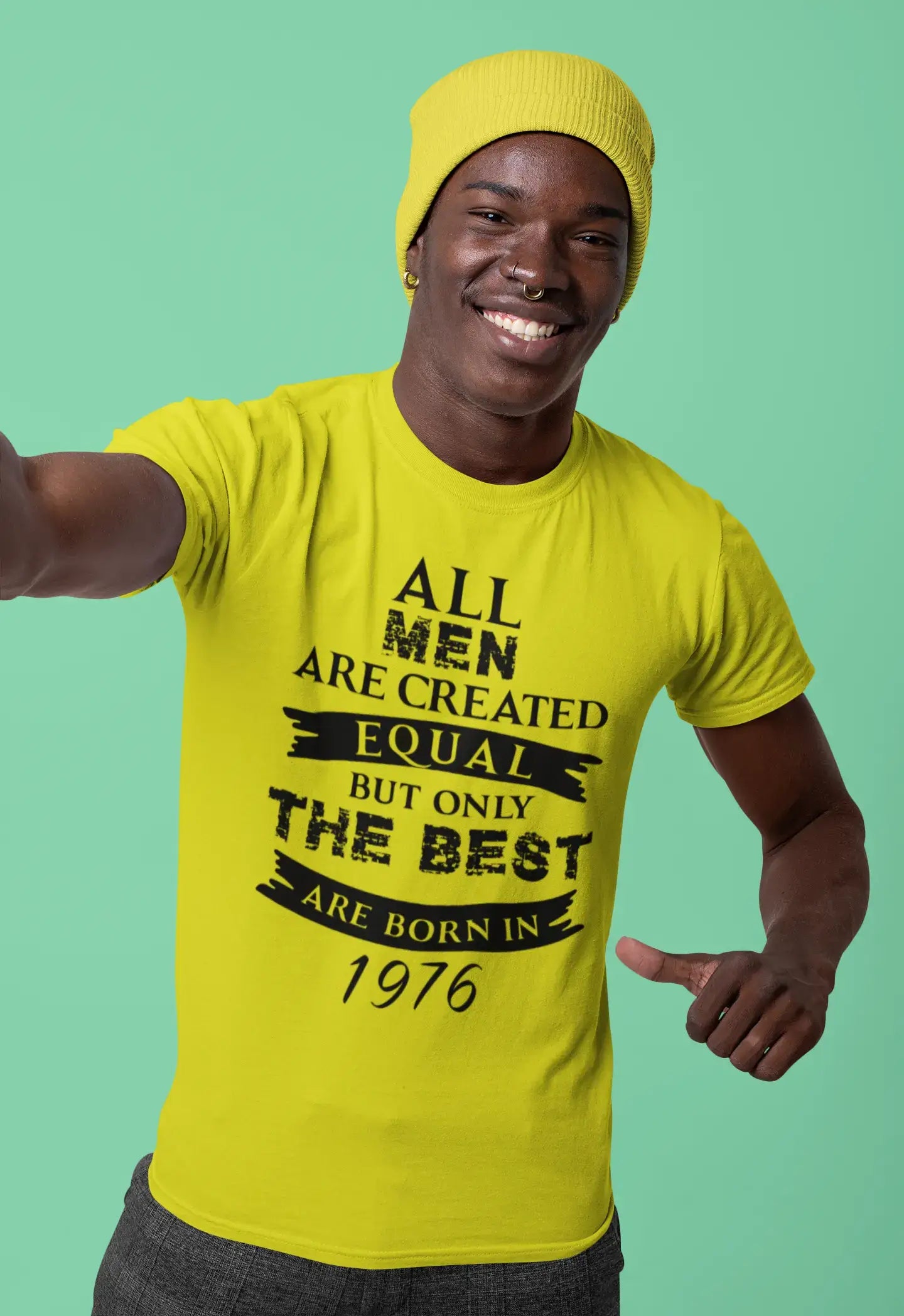 1976, Only the Best are Born in 1976 Men's T-shirt Lemon Birthday Gift 00513