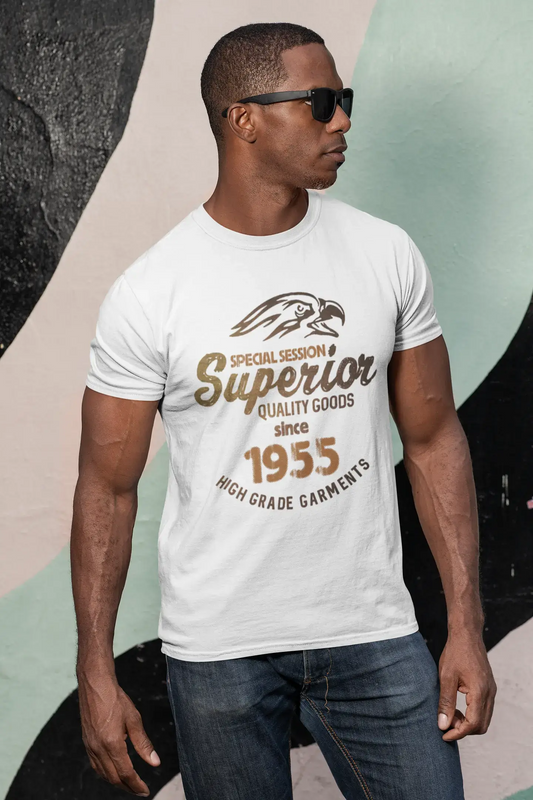 1955, Special Session Superior Since 1955 Men's T-shirt White Birthday Gift 00522