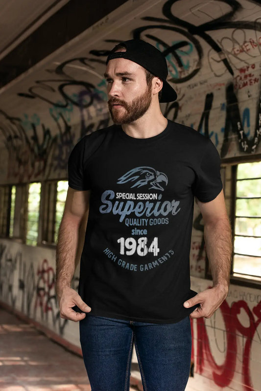 1984, Special Session Superior Since 1984 Men's T-shirt Black Birthday Gift 00523
