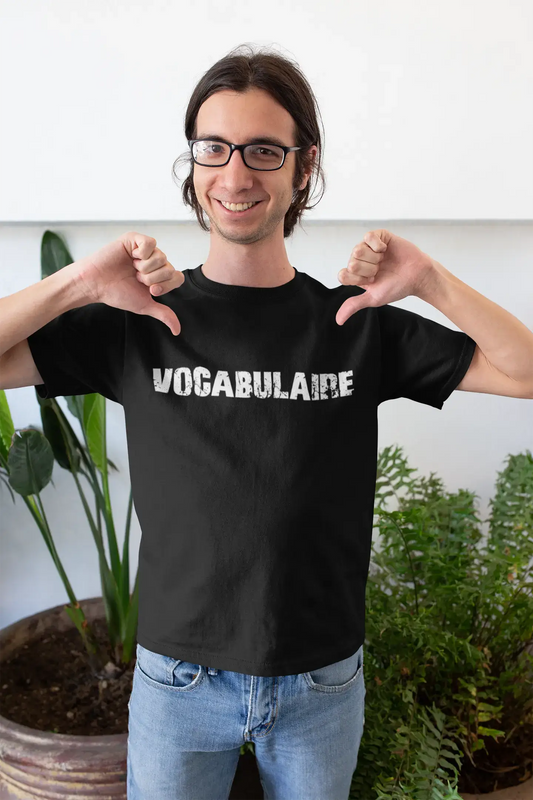 vocabulaire Men's T shirt Black Birthday Gift 00549
