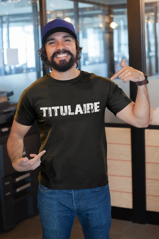 titulaire Men's T shirt Black Birthday Gift 00549