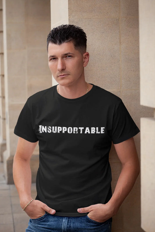 insupportable Men's T shirt Black Birthday Gift 00549