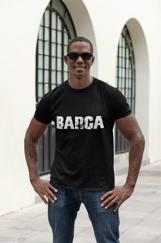 barca Men's Retro T shirt Black Birthday Gift 00553