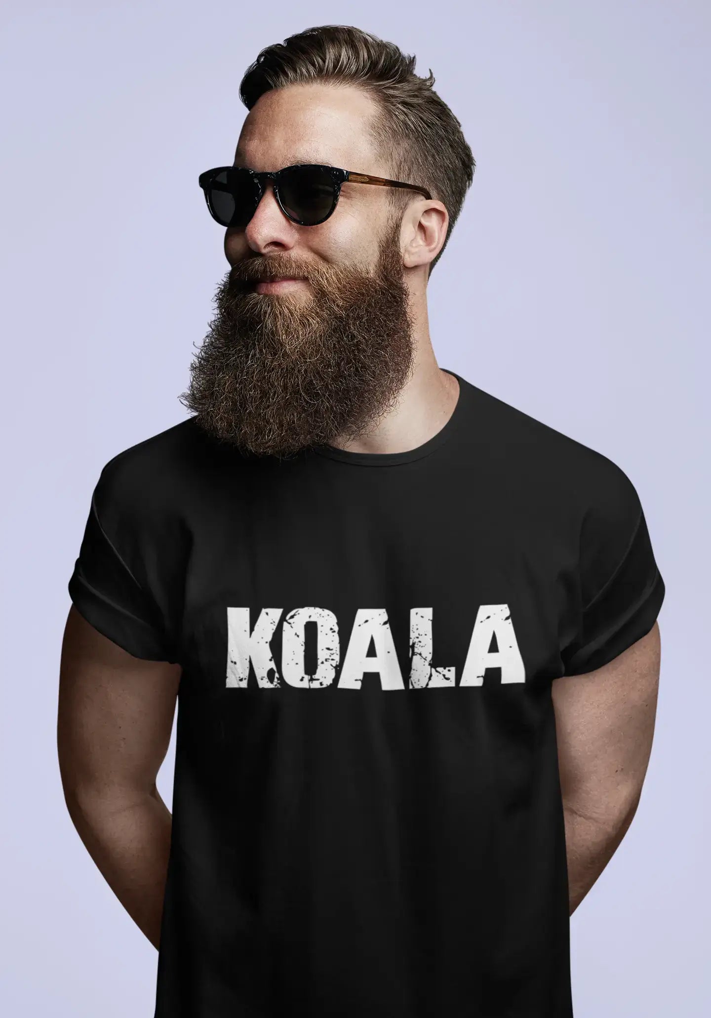 koala Men's Retro T shirt Black Birthday Gift 00553