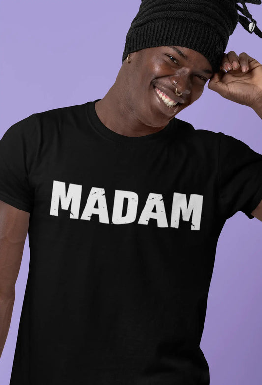 madam Men's Retro T shirt Black Birthday Gift 00553