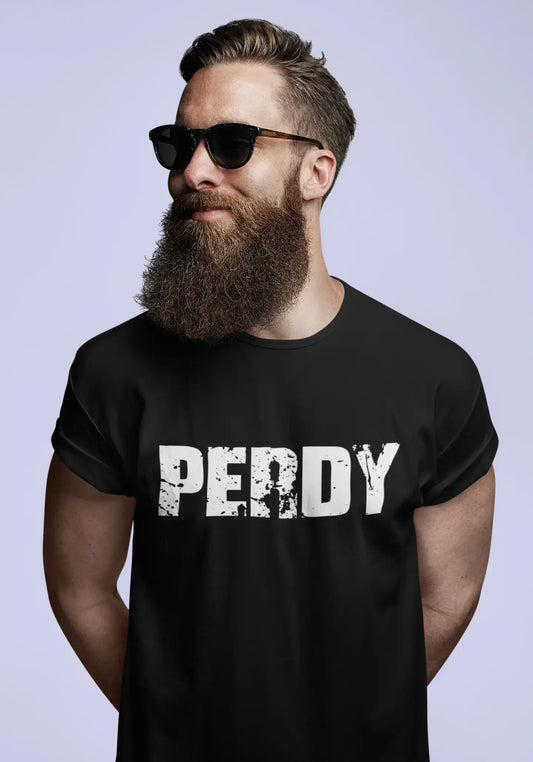 perdy Men's Retro T shirt Black Birthday Gift 00553