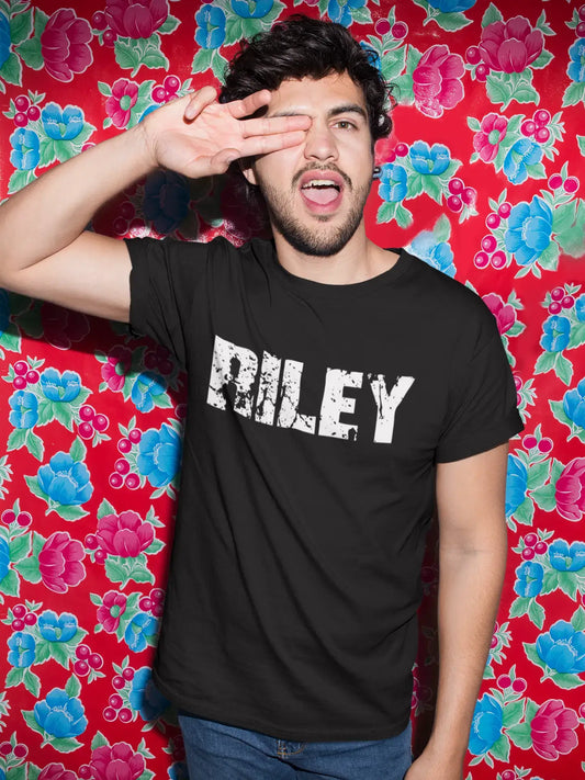 riley Herren Retro T-Shirt Schwarz Geburtstagsgeschenk 00553
