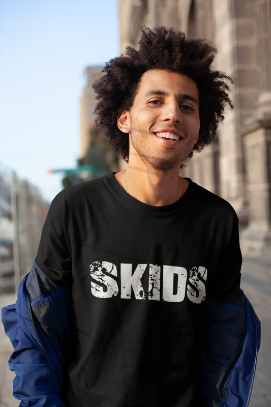 skids Men's Retro T shirt Black Birthday Gift 00553