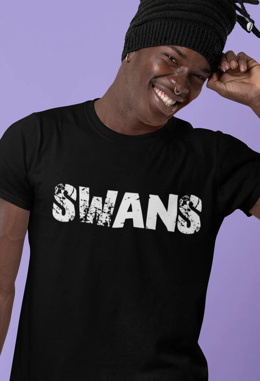 swans Men's Retro T shirt Black Birthday Gift 00553