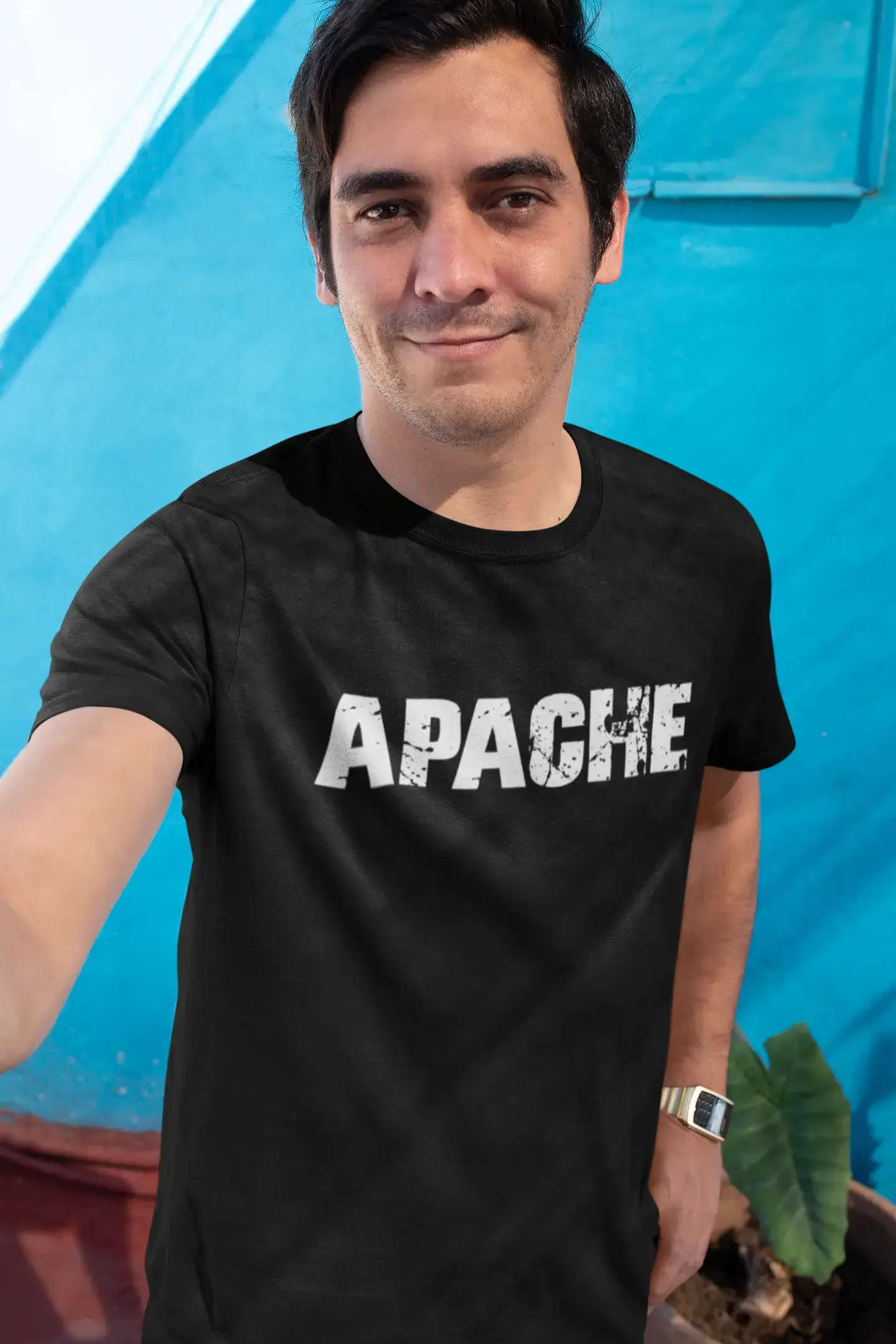 apache Men's Vintage T shirt Black Birthday Gift 00554