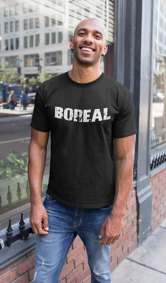 boreal Men's Vintage T shirt Black Birthday Gift 00554
