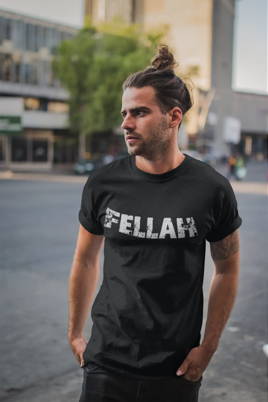 fellah Men's Vintage T shirt Black Birthday Gift 00554