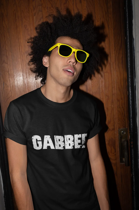 gabber Men's Vintage T shirt Black Birthday Gift 00554
