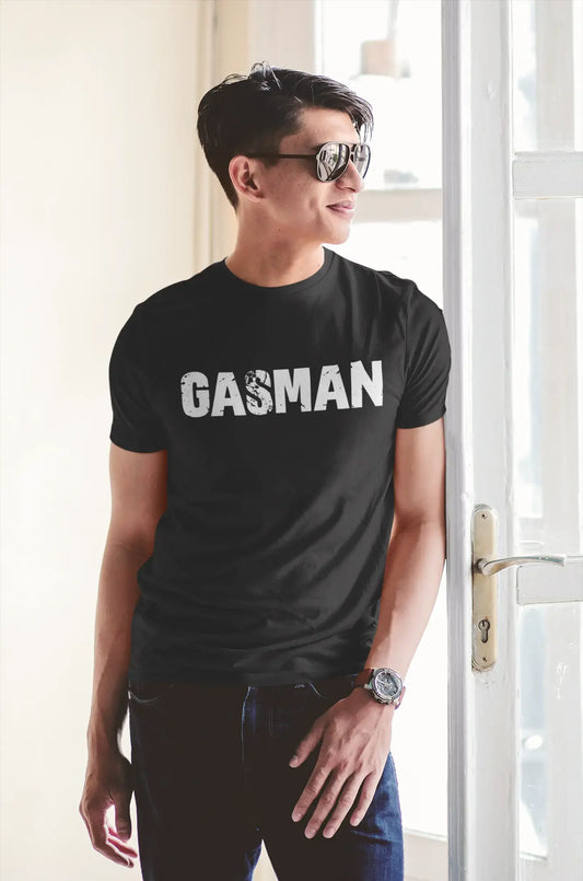 gasman Men's Vintage T shirt Black Birthday Gift 00554