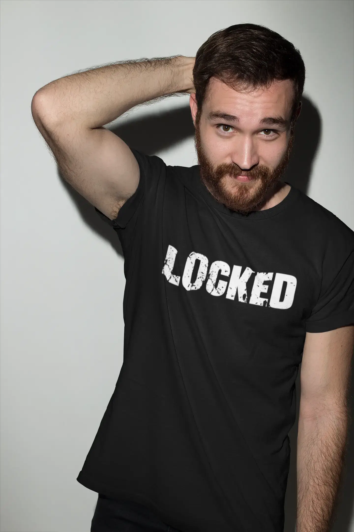 locked Men's Vintage T shirt Black Birthday Gift 00554