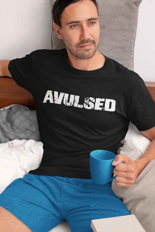 avulsed Men's Vintage T shirt Black Birthday Gift 00555