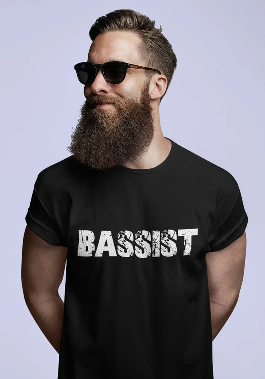 bassist Men's Vintage T shirt Black Birthday Gift 00555