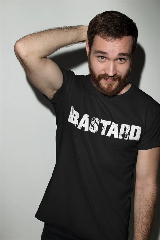 bastard Men's Vintage T shirt Black Birthday Gift 00555