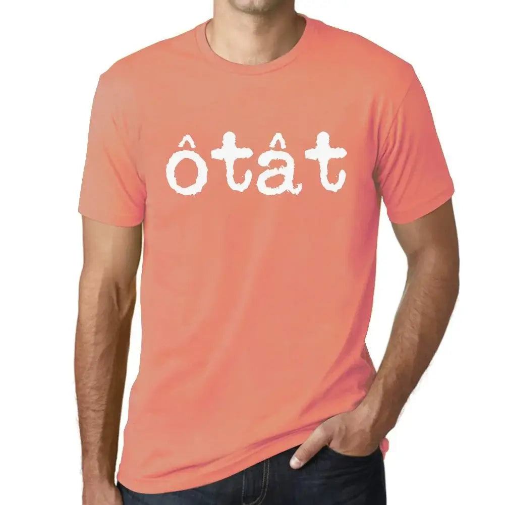Men's Graphic T-Shirt Ôtât Eco-Friendly Limited Edition Short Sleeve Tee-Shirt Vintage Birthday Gift Novelty