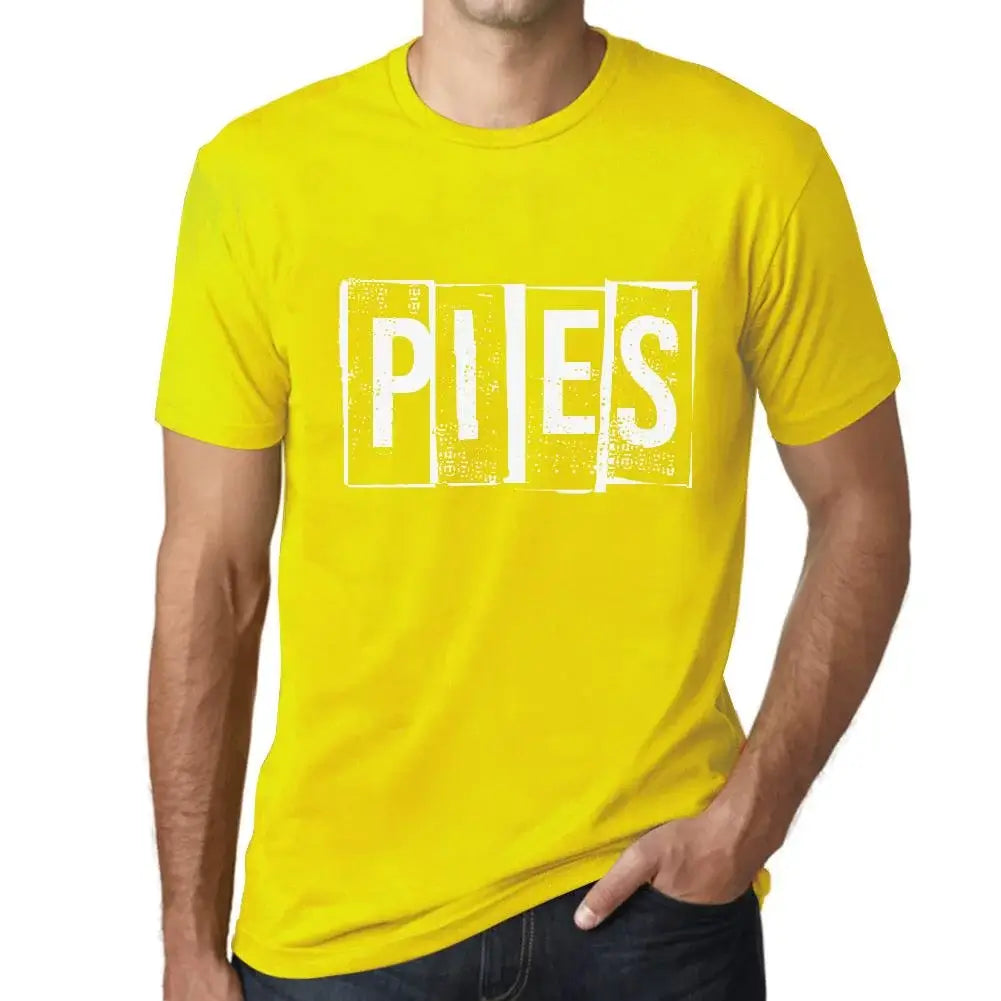 Men's Graphic T-Shirt Pies Eco-Friendly Limited Edition Short Sleeve Tee-Shirt Vintage Birthday Gift Novelty