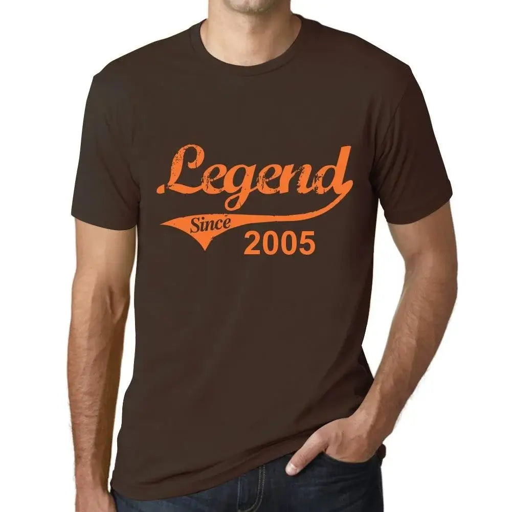 Men's Graphic T-Shirt Legend Since 2005 19th Birthday Anniversary 19 Year Old Gift 2005 Vintage Eco-Friendly Short Sleeve Novelty Tee