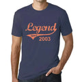 Men's Graphic T-Shirt Legend Since 2003 21st Birthday Anniversary 21 Year Old Gift 2003 Vintage Eco-Friendly Short Sleeve Novelty Tee