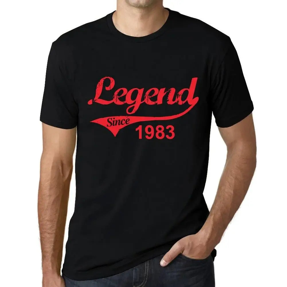 Men's Graphic T-Shirt Legend Since 1983 41st Birthday Anniversary 41 Year Old Gift 1983 Vintage Eco-Friendly Short Sleeve Novelty Tee