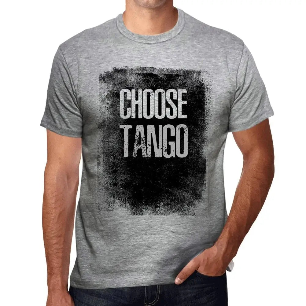 Men's Graphic T-Shirt Choose Tango Eco-Friendly Limited Edition Short Sleeve Tee-Shirt Vintage Birthday Gift Novelty