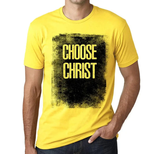 Men's Graphic T-Shirt Choose Christ Eco-Friendly Limited Edition Short Sleeve Tee-Shirt Vintage Birthday Gift Novelty