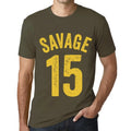 Men's Graphic T-Shirt Savage 15 15th Birthday Anniversary 15 Year Old Gift 2009 Vintage Eco-Friendly Short Sleeve Novelty Tee