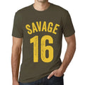 Men's Graphic T-Shirt Savage 16 16th Birthday Anniversary 16 Year Old Gift 2008 Vintage Eco-Friendly Short Sleeve Novelty Tee