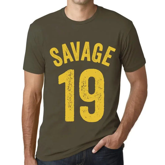 Men's Graphic T-Shirt Savage 19 19th Birthday Anniversary 19 Year Old Gift 2005 Vintage Eco-Friendly Short Sleeve Novelty Tee