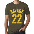 Men's Graphic T-Shirt Savage 22 22nd Birthday Anniversary 22 Year Old Gift 2002 Vintage Eco-Friendly Short Sleeve Novelty Tee