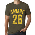 Men's Graphic T-Shirt Savage 26 26th Birthday Anniversary 26 Year Old Gift 1998 Vintage Eco-Friendly Short Sleeve Novelty Tee