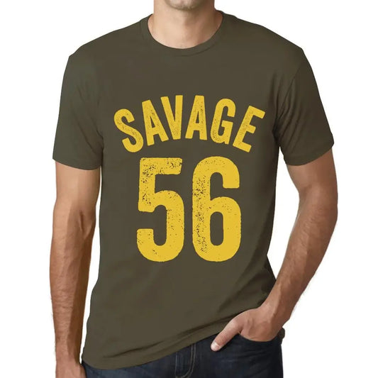 Men's Graphic T-Shirt Savage 56 56th Birthday Anniversary 56 Year Old Gift 1968 Vintage Eco-Friendly Short Sleeve Novelty Tee
