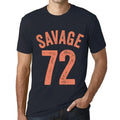 Men's Graphic T-Shirt Savage 72 72nd Birthday Anniversary 72 Year Old Gift 1952 Vintage Eco-Friendly Short Sleeve Novelty Tee
