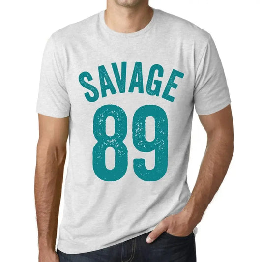 Men's Graphic T-Shirt Savage 89 89th Birthday Anniversary 89 Year Old Gift 1935 Vintage Eco-Friendly Short Sleeve Novelty Tee