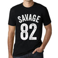 Men's Graphic T-Shirt Savage 82 82nd Birthday Anniversary 82 Year Old Gift 1942 Vintage Eco-Friendly Short Sleeve Novelty Tee