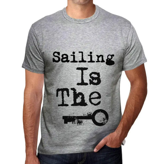 Men's Graphic T-Shirt Sailing Is The Key Eco-Friendly Limited Edition Short Sleeve Tee-Shirt Vintage Birthday Gift Novelty