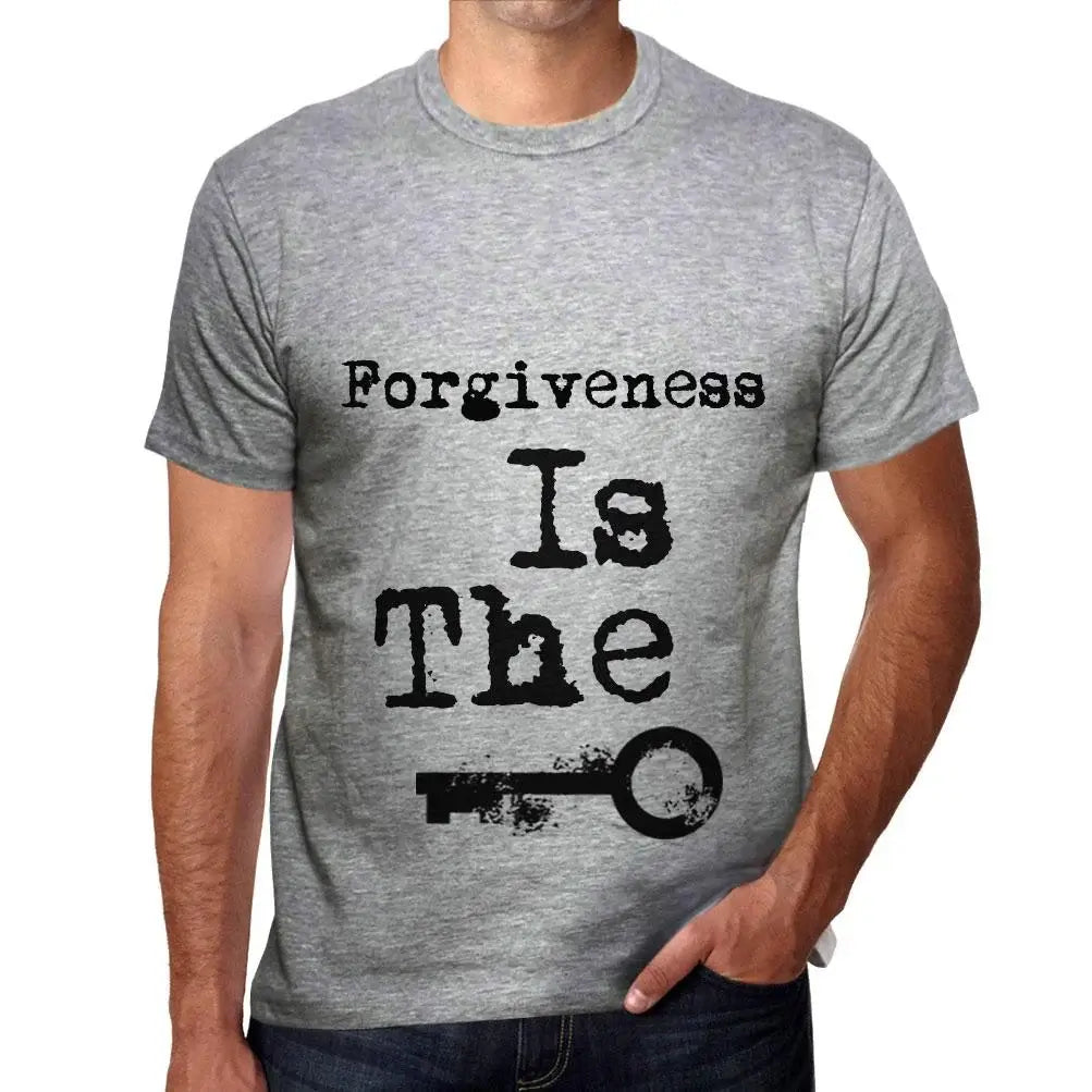 Men's Graphic T-Shirt Forgiveness Is The Key Eco-Friendly Limited Edition Short Sleeve Tee-Shirt Vintage Birthday Gift Novelty