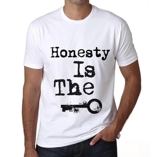 Men's Graphic T-Shirt Honesty Is The Key Eco-Friendly Limited Edition Short Sleeve Tee-Shirt Vintage Birthday Gift Novelty
